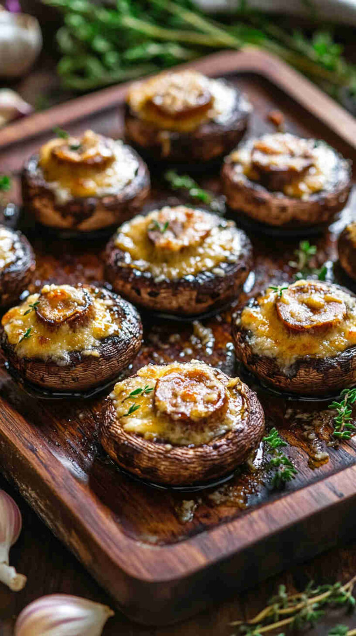 Parmesan Roasted Mushrooms Recipe