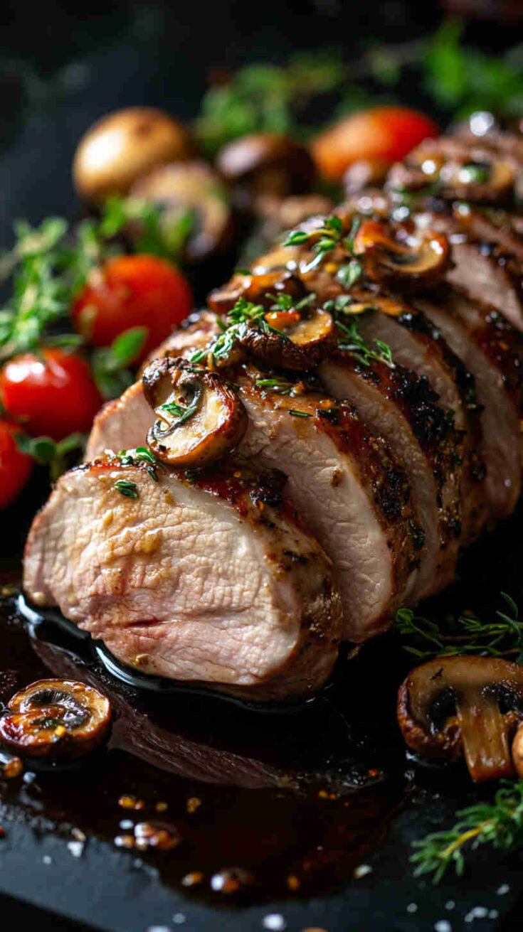 Pork Tenderloin with Mushroom Sauce Recipe