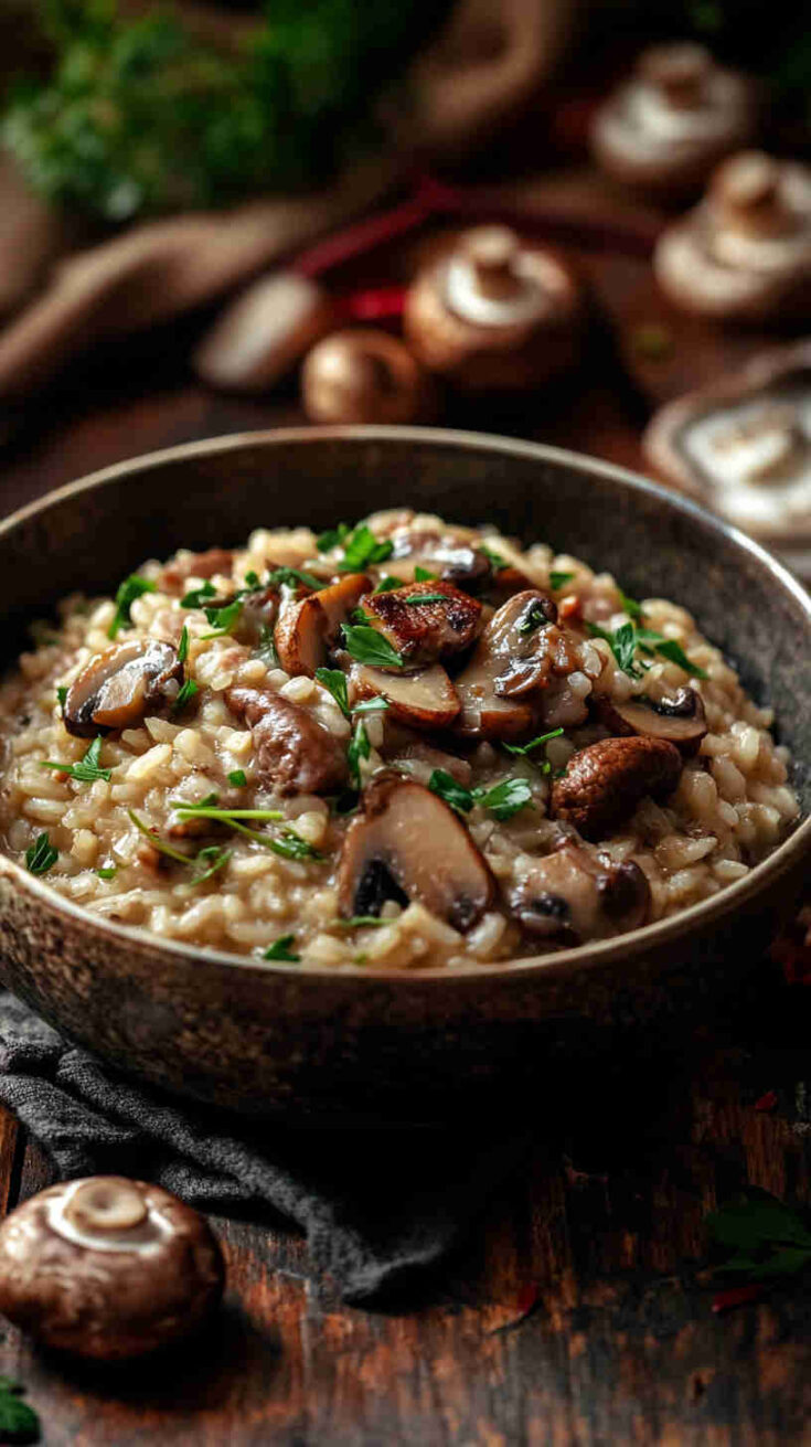 Pork and Mushroom Risotto Recipe