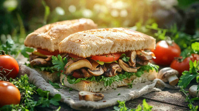 Pork and Mushroom Sandwich Recipe