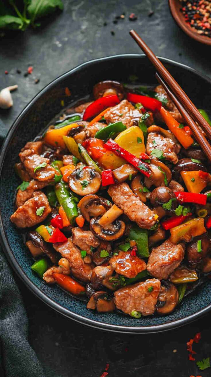 Pork and Mushroom Stir-Fry Recipe