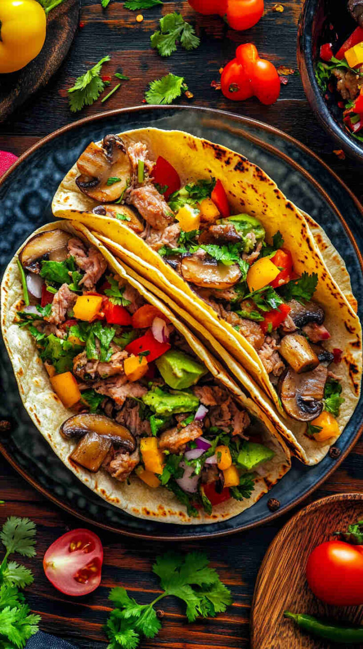 Pork and Mushroom Tacos Recipe