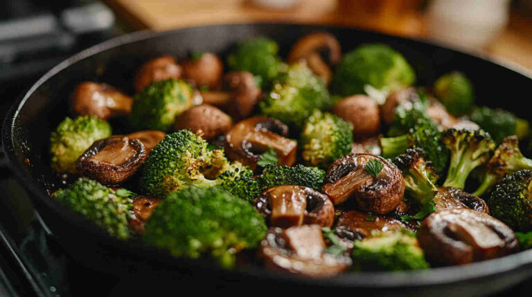 Roasted Mushroom and Broccoli Recipe