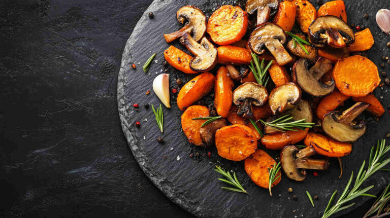 Roasted Mushroom and Carrot Recipe