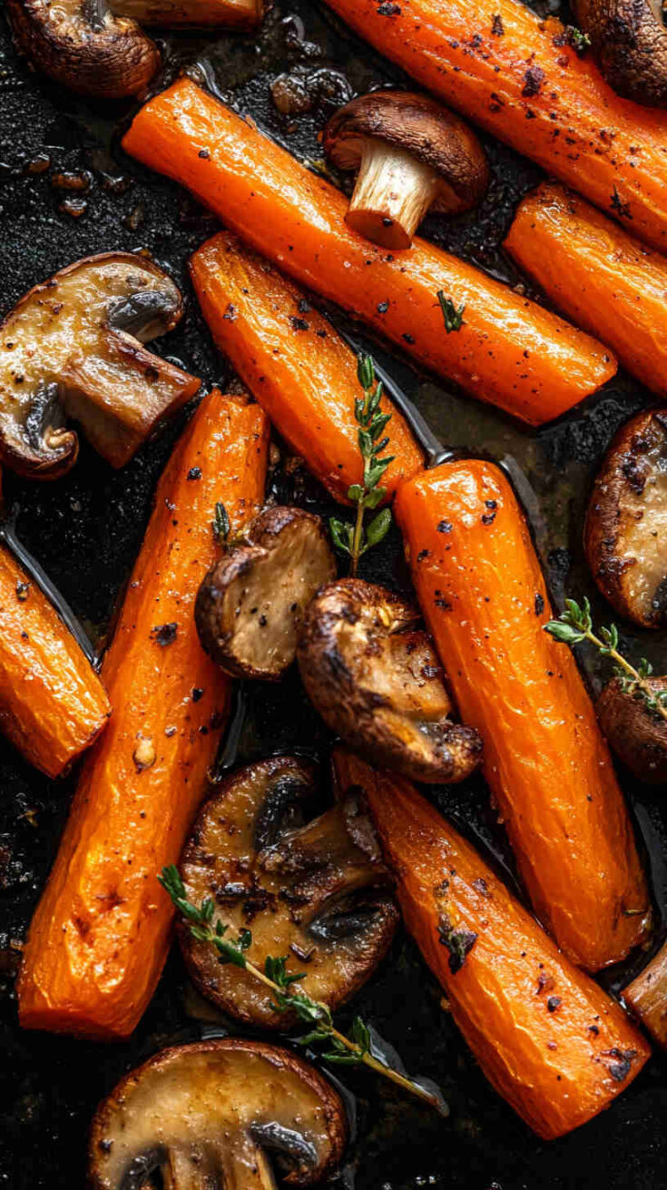 Roasted Mushroom and Carrot Recipe