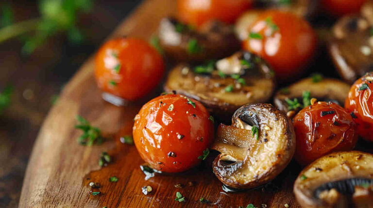 Roasted Mushroom and Cherry Tomato Recipe