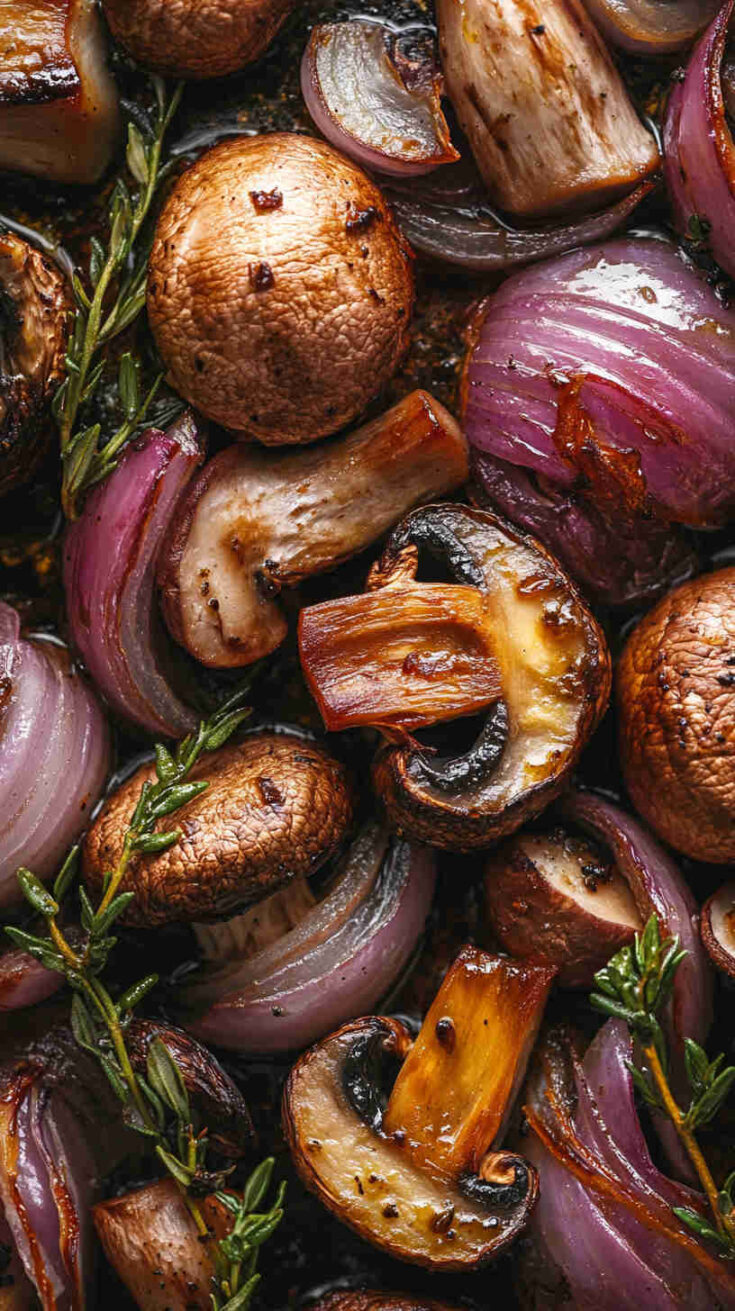 Roasted Mushroom and Onion Recipe