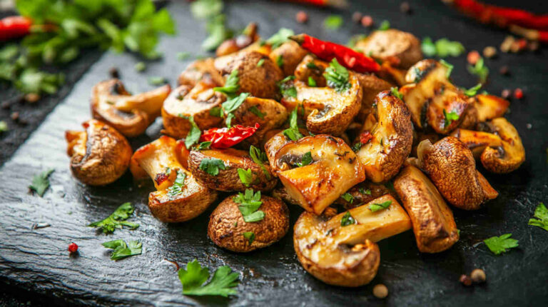 Spicy Roasted Mushrooms Recipe