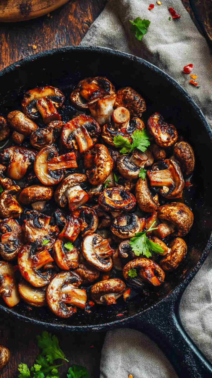 Spicy Roasted Mushrooms Recipe