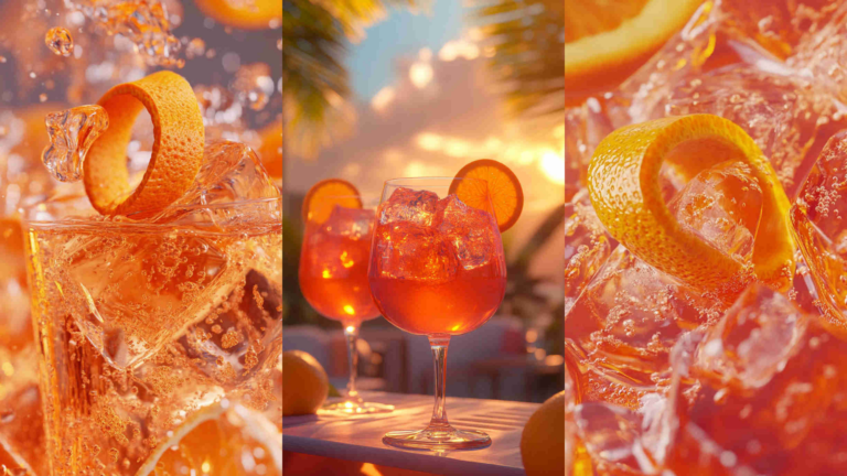 Aperol Spritz with a Twist of Orange
