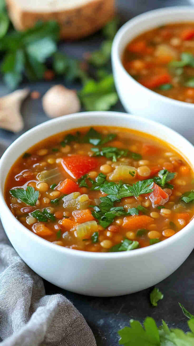 Veggie-Packed Lentil Soup