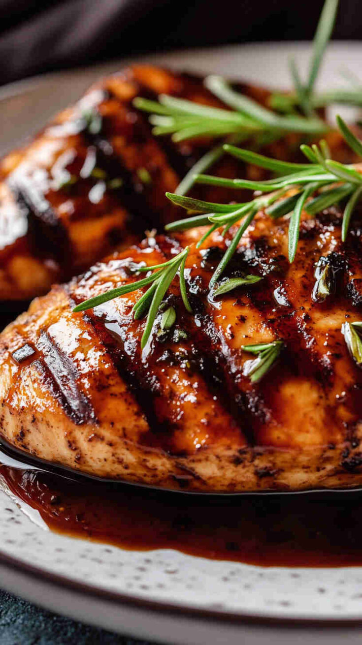 Balsamic Glazed Italian Chicken Breasts