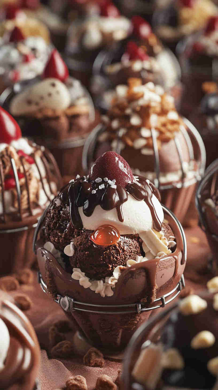 Blitzing Brownie Sundaes