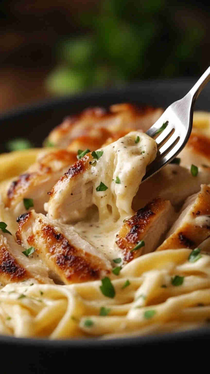 Chicken Alfredo with Homemade Italian Sauce