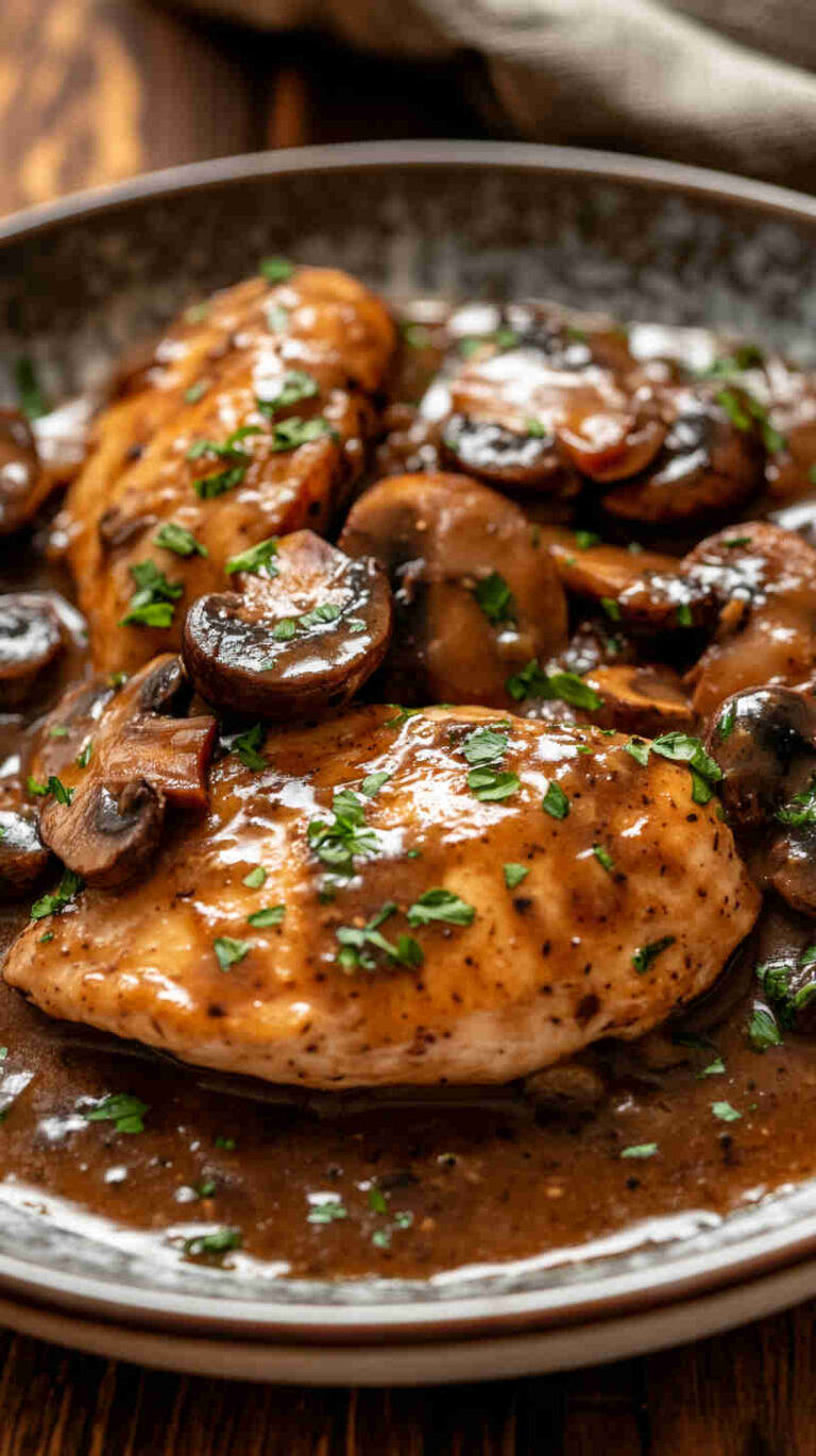 Chicken Marsala with Mushrooms (Classic Italian Recipe)