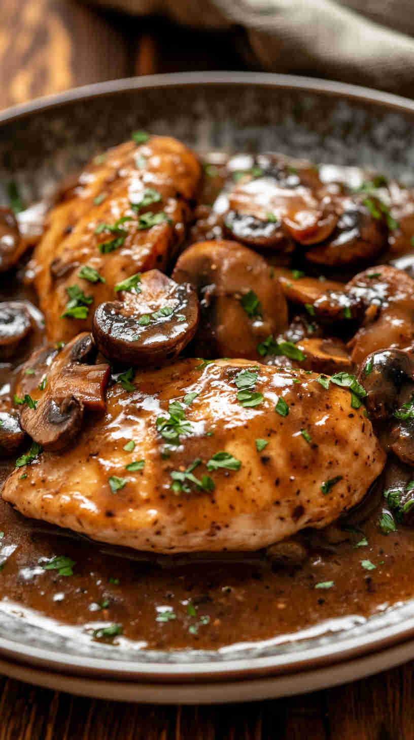 Chicken Marsala with Mushrooms (Classic Italian Recipe)