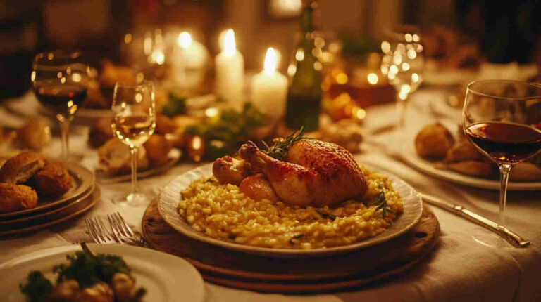 Chicken Risotto with Parmesan and Fresh Herbs