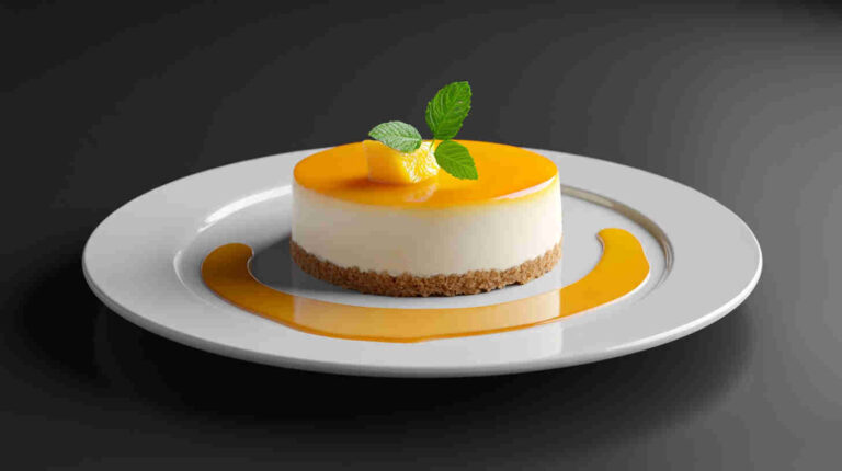 Chilled Mango Cheesecake
