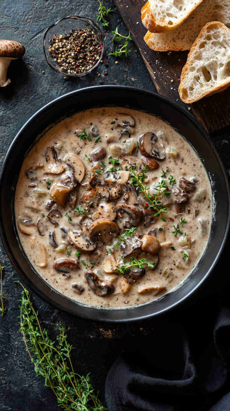 Creamy Mushroom Stew Recipe