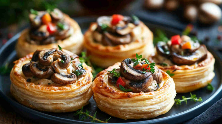 Creamy Mushroom Vol-au-Vent