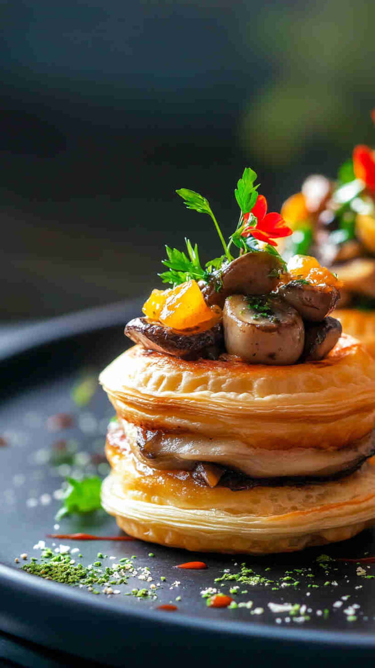 Creamy Mushroom Vol-au-Vent