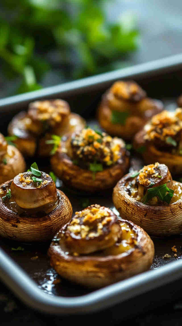 Escargot-Style Mushroom Appetizer