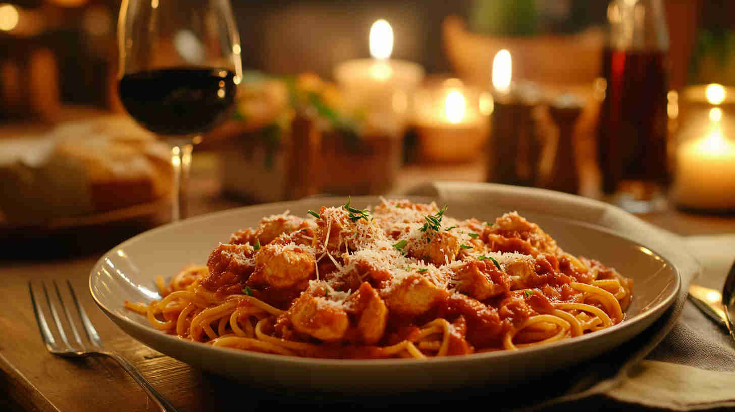Easy Italian Chicken Pasta in Creamy Tomato Sauce