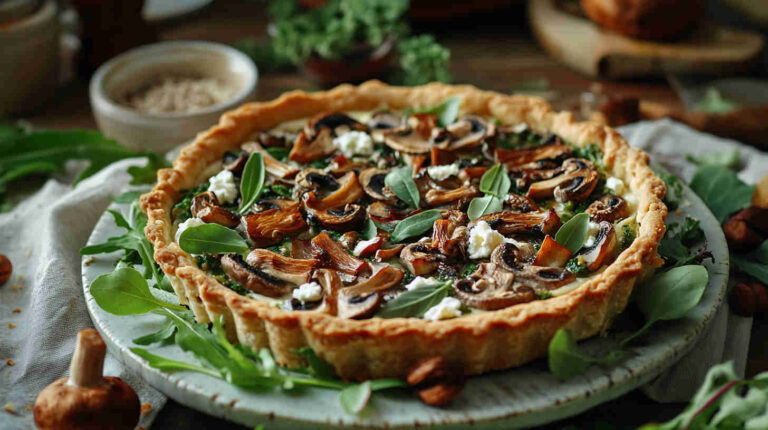 Farmhouse Mushroom & Goat Cheese Tart