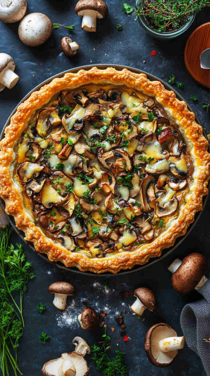 French Mushroom & Shallot Tart
