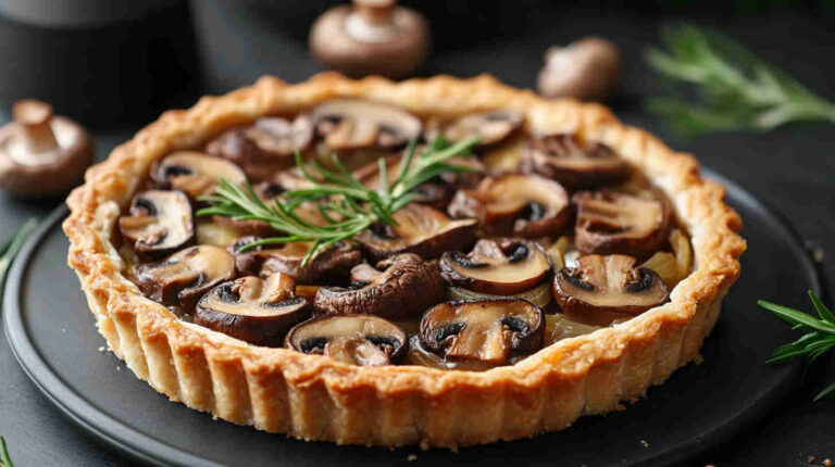 French Mushroom & Shallot Tart