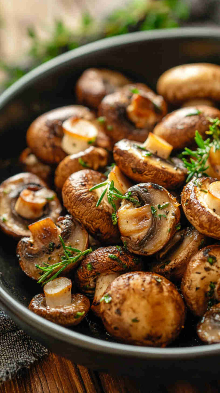 Garlic-Roasted Farm Mushrooms