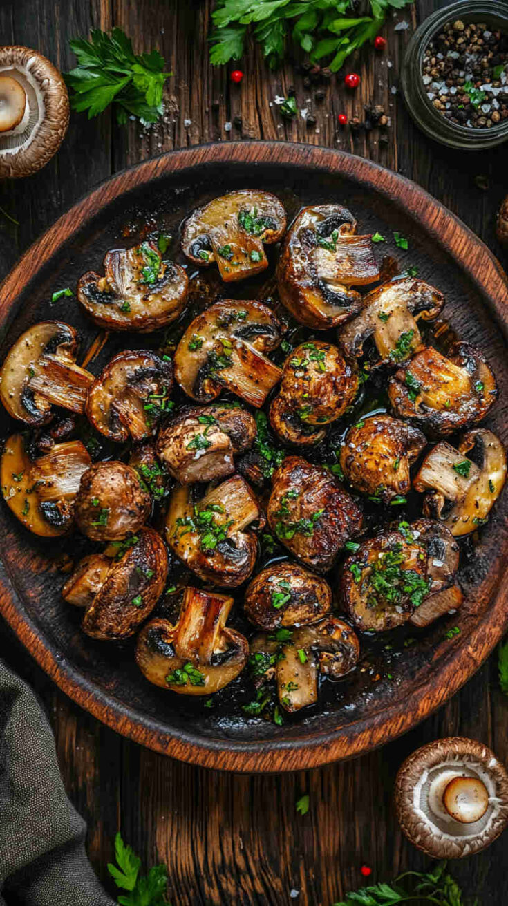 Grilled Farm Mushrooms with Garlic Oil