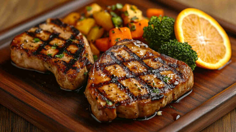 Grilled Orange-Glazed Pork Chops