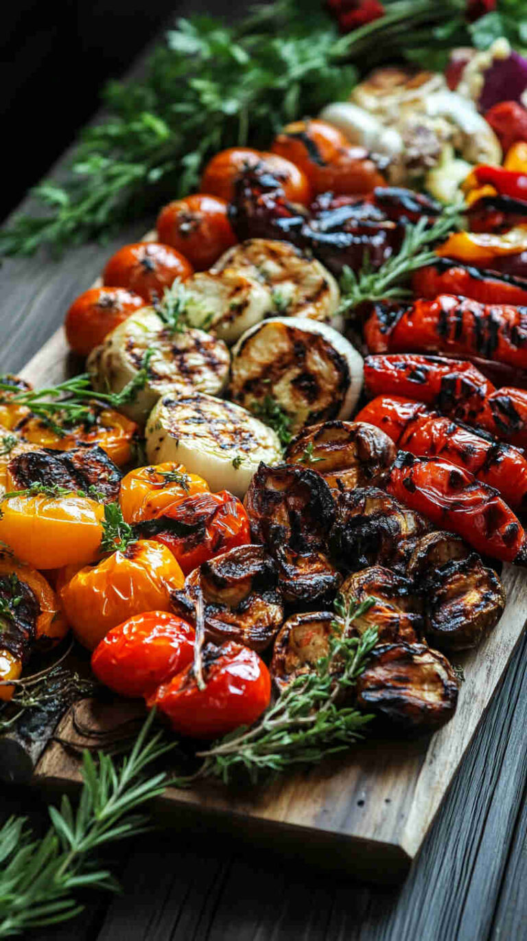 Grilled Vegetable Italian Antipasto Platter Recipe