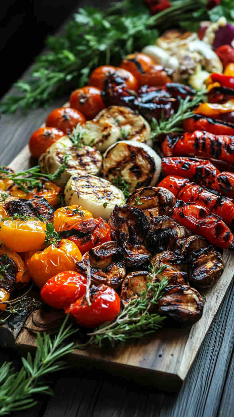 Grilled Vegetable Italian Antipasto Platter Recipe