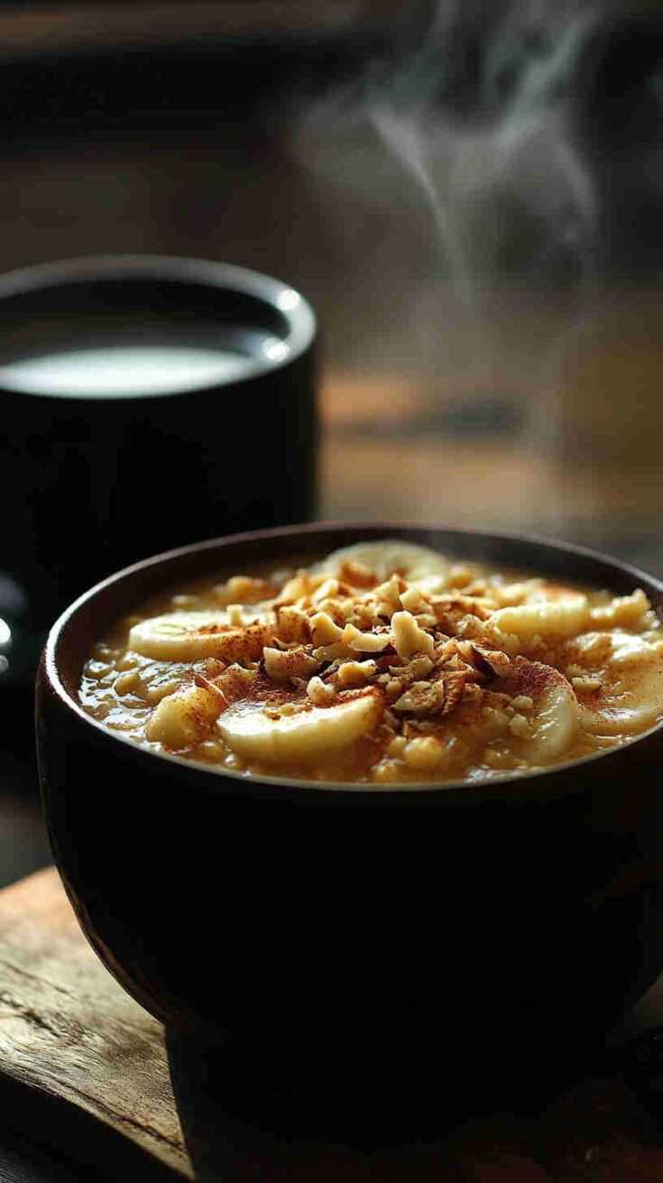 High-Protein Oatmeal with Peanut Butter and Banana
