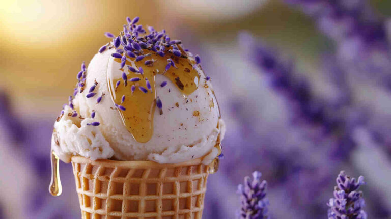 Honey Lavender Ice Cream