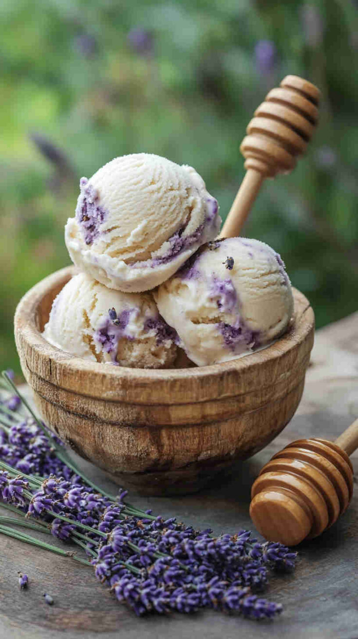 Honey Lavender Ice Cream