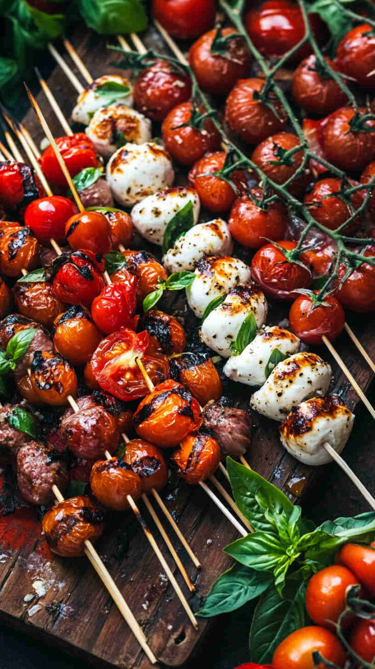 Italian Antipasto Platter with Caprese Skewers Recipe