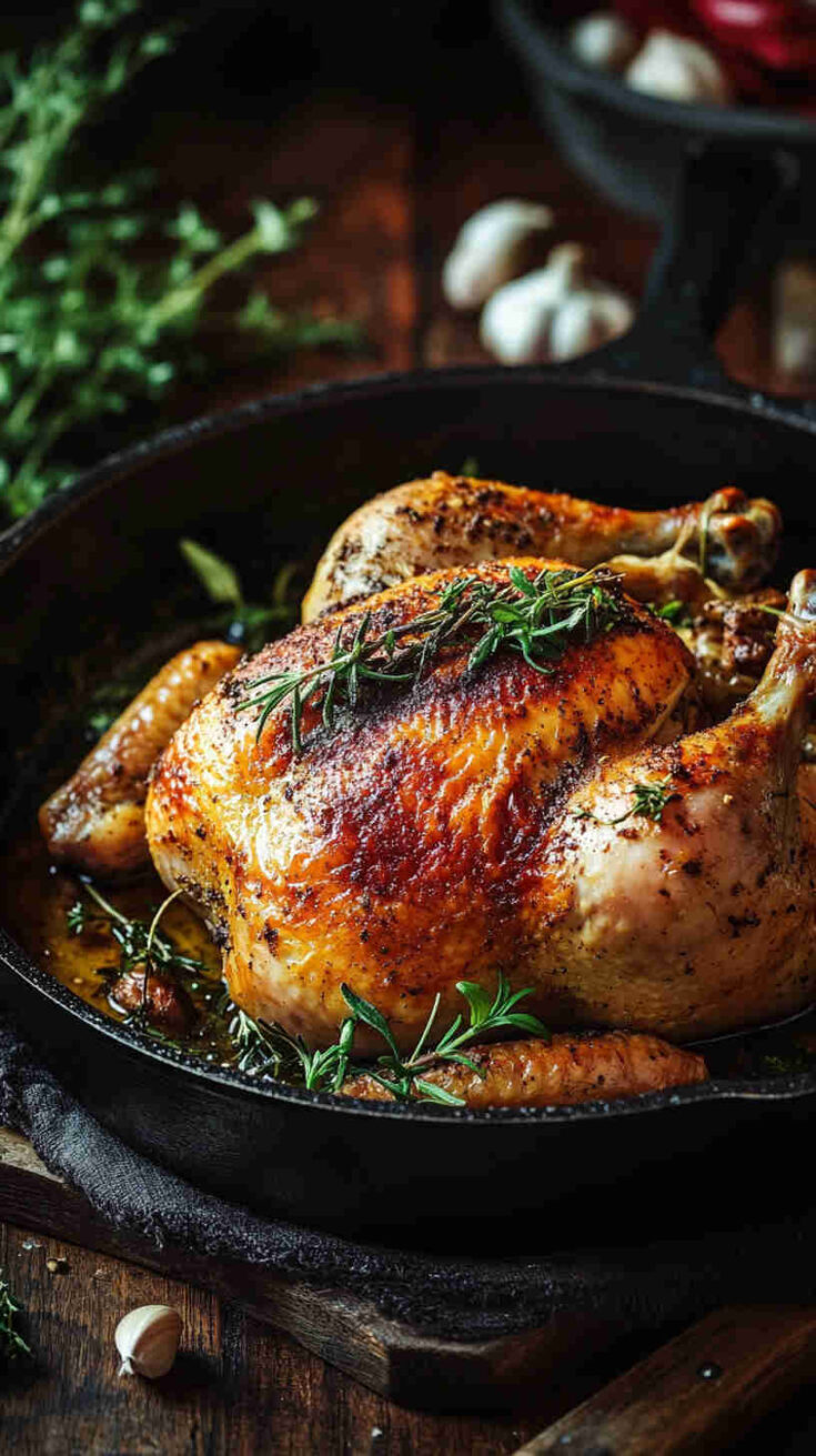 Italian Rosemary and Garlic Roast Chicken