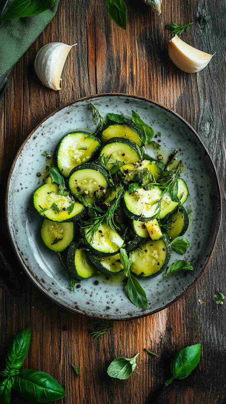 Italian Sautéed Zucchini with Garlic and Herbs Recipe