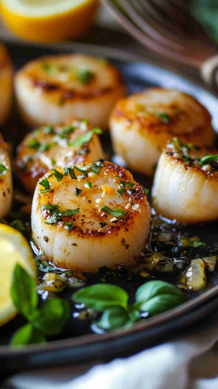 Italian Scallops in Lemon and White Wine Sauce Recipe