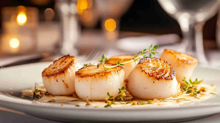 Italian Scallops in Lemon and White Wine Sauce Recipe