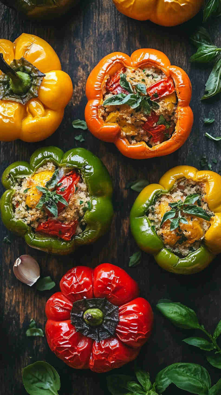 Italian Stuffed Bell Peppers with Herbs Recipe