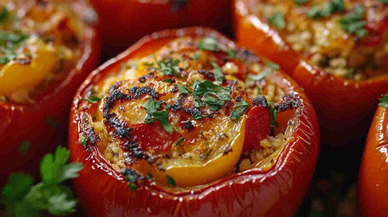 Italian Stuffed Bell Peppers with Herbs Recipe