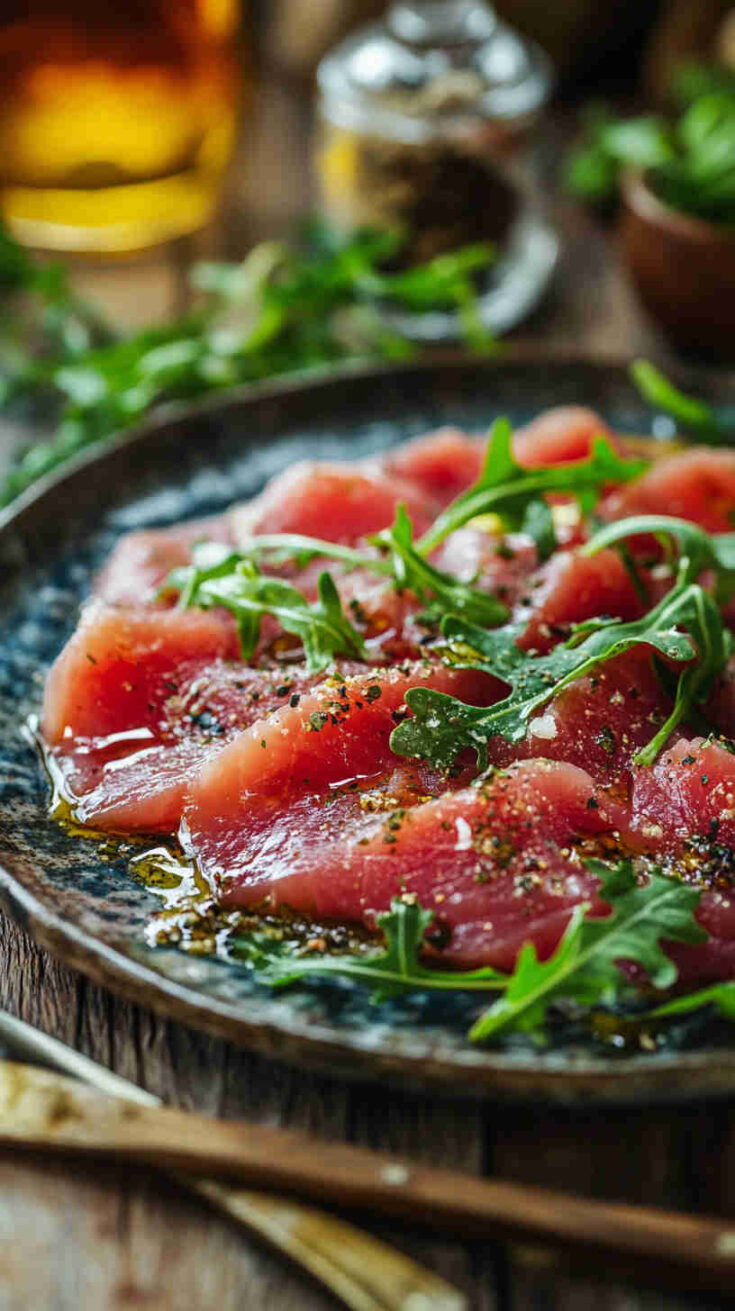 Italian Tuna Carpaccio Recipe