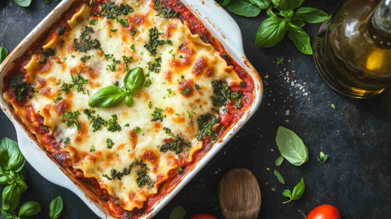 Italian Vegetable Lasagna with Herbs Recipe