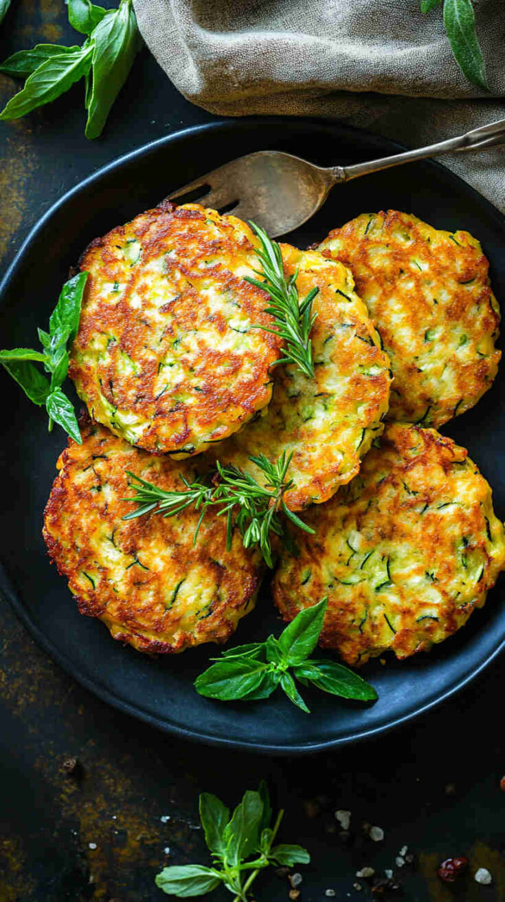 Italian Zucchini Fritters with Fresh Herbs Recipe