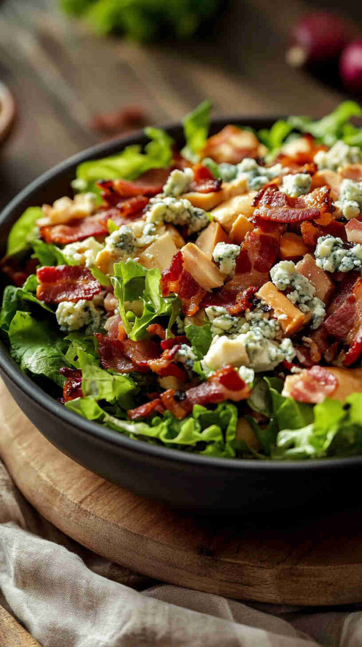 La Scala Chopped Salad with Crispy Bacon and Blue Cheese