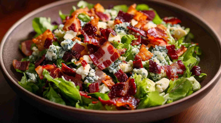 La Scala Chopped Salad with Crispy Bacon and Blue Cheese